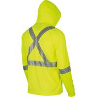 6965 Chandail &agrave; capuchon de s&eacute;curit&eacute; en il-de-perdrix, Petit, Jaune lime haute visibilit&eacute; Les Distributions ICE