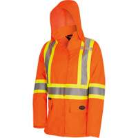 5626W Parka matelass&eacute; de s&eacute;curit&eacute; 300D The Rock, Polyester/Polyur&eacute;thane, Orange haute visibilit&eacute;, T-petit Les Distributions ICE