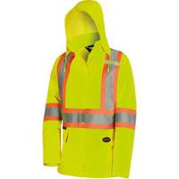 5628W Parka matelass&eacute; de s&eacute;curit&eacute; 300D The Rock, Polyester/Polyur&eacute;thane, Jaune lime haute visibilit&eacute;, T-petit Les Distributions ICE