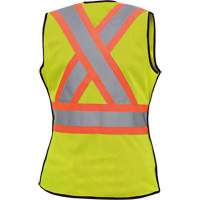489 Veste de s&eacute;curit&eacute; d&eacute;tachable haute visibilit&eacute;, Jaune lime haute visibilit&eacute;, T-petit, Polyester Les Distributions ICE