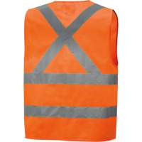 6885 Veste de s&eacute;curit&eacute; haute visibilit&eacute; en tricot chaîne, Orange haute visibilit&eacute;, Petit, Polyester Les Distributions ICE