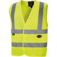 6886 Veste de s&eacute;curit&eacute; haute visibilit&eacute; en tricot chaîne, Jaune lime haute visibilit&eacute;, Petit, Polyester Les Distributions ICE