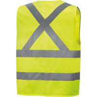6886 Veste de s&eacute;curit&eacute; haute visibilit&eacute; en tricot chaîne, Jaune lime haute visibilit&eacute;, Petit, Polyester Les Distributions ICE