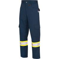 7764 Pantalons de s&eacute;curit&eacute; ignifuges et r&eacute;sistants aux arcs &eacute;lectriques &agrave; haute visibilit&eacute; 88/12 FR-Tech, 30, x 32, Bleu marin Les Distributions ICE