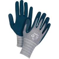 Eco-Friendly Lightweight Coated Gloves, 7, Foam Nitrile Coating, 15 Gauge, Polyester/RPET Shell Les Distributions ICE