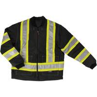 Manteau de s&eacute;curit&eacute; 4-en-1 en tissu ind&eacute;chirable, Polyester, Noir, T-petit Les Distributions ICE