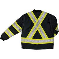 Manteau de s&eacute;curit&eacute; 4-en-1 en tissu ind&eacute;chirable, Polyester, Noir, T-petit Les Distributions ICE