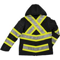 Manteau de s&eacute;curit&eacute; isolant et extensible pour femmes, Polyester, Noir, T-petit Les Distributions ICE