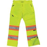 Pantalon de s&eacute;curit&eacute; isolant et extensible pour femmes, Polyester, T-petit, Jaune lime haute visibilit&eacute; Les Distributions ICE