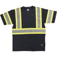 Chemise de s&eacute;curit&eacute; &agrave; manches courtes, Coton, T-petit, Noir Les Distributions ICE