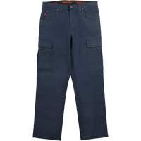 Pantalon de travail WP100, Coton/Spandex, Bleu marin, Taille 2, Entrejambe 30 Les Distributions ICE