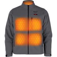 M12 Heated Toughshell Jacket (Jacket Only), Men's, Medium, Grey Les Distributions ICE