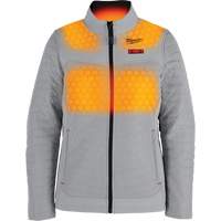 M12 Heated Axis Jacket with Battery, Women's, Small, Grey Les Distributions ICE