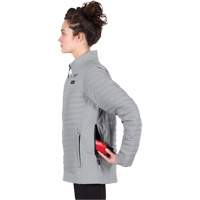 M12 Heated Axis Jacket with Battery, Women's, Small, Grey Les Distributions ICE