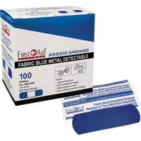 Bandages, Rectangulaire/carr&eacute;e, 3", Tissu d&eacute;tectable, St&eacute;rile Les Distributions ICE