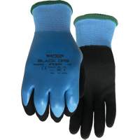 Stealth Black Ops Water-Resistant Gloves, Size Small, 15 Gauge, Rubber Latex Coated, Glass Fibre/Polyester Shell, ASTM ANSI Level A4 Les Distributions ICE