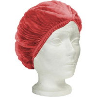 Bonnet bouffant pliss&eacute; RONCO Care, Polypropyl&egrave;ne, 24", Rouge Les Distributions ICE