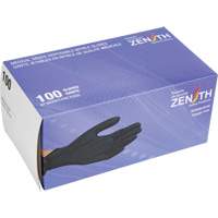 Heavyweight Tactile Grip Examination Gloves, Large, Nitrile, 8-mil, Powder-Free, Black, Class 2 Les Distributions ICE