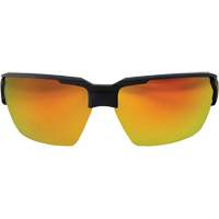 Pumori Safety Glasses, Red/Mirror Lens, Anti-Scratch, ANSI Z87+/MCEPS GL-PD 10-12/Meets/Exceeds CSA Z94.3 Les Distributions ICE