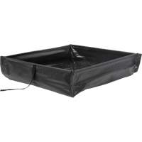 Berme de confinement des d&eacute;versements repliable &agrave; rouler, Capacit&eacute; 15 gal. US, 2' la x 2' lo x 6" h Les Distributions ICE