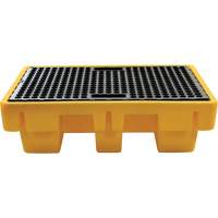 2-Drum Spill Pallet, 61 US gal. Spill Capacity, 51.5" x 36" x 15" Les Distributions ICE
