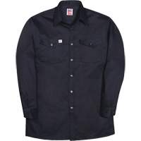 Chemise industrielle de travail &agrave; manches longues, Hommes, Petit, Bleu marine Les Distributions ICE