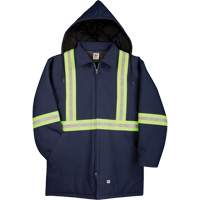 Premium Duck Parka with Reflective Material, Navy Blue, Small Les Distributions ICE