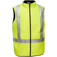 Veste bouffante r&eacute;versible avec X au dos Bisley, Jaune lime haute visibilit&eacute;, Petit, Polyester Les Distributions ICE