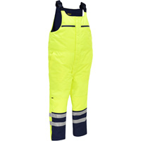 Bisley&reg; Extreme Cold Bib Overall, Polyester, Small, High Visibility Lime-Yellow Les Distributions ICE