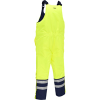 Bisley&reg; Extreme Cold Bib Overall, Polyester, Small, High Visibility Lime-Yellow Les Distributions ICE