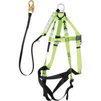 FBH-10000A5440-4 Harnais & longe classe A de 4' avec capacit&eacute; de 220 lb, Combinaison harnais/longe Les Distributions ICE