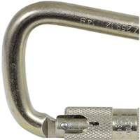 CP-03015-1 Zinc Plated Carabiner with 1" Gate Opening, Steel Les Distributions ICE