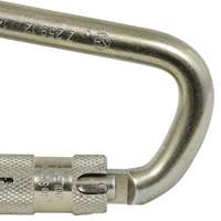 CP-03015-1 Zinc Plated Carabiner with 1" Gate Opening, Steel Les Distributions ICE