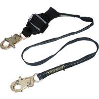 Arc Flash Web Shock-Absorbing Lanyard, 6', Snap Hook Center, Snap Hook Leg Ends, Kevlar&reg; Les Distributions ICE