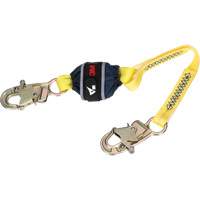 Web Shock-Absorbing Lanyard, 2.5', Snap Hook Center, Snap Hook Leg Ends, Polyester Les Distributions ICE