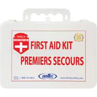 Trousse de premiers soins Shield, R&eacute;pond ou surpasse la norme CSA Z1220-24 type 2 environnements &agrave; faible risque, Petit (2-25 travailleurs) Les Distributions ICE