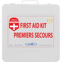 Trousse de premiers soins Shield, R&eacute;pond ou surpasse la norme CSA Z1220-24 type 2 environnements &agrave; faible risque, Moyen (26-50 travailleurs) Les Distributions ICE