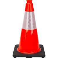 Premium Traffic Cone, 18", Orange, 6" Reflective Collar(s) Les Distributions ICE