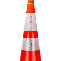 Premium Traffic Cone, 36", Orange, 4" & 6" Reflective Collar(s) Les Distributions ICE