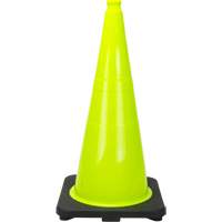 Premium Traffic Cone, 28", Lime Green Les Distributions ICE