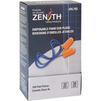 Foam Earplugs, Pair - Polybag, Corded Les Distributions ICE