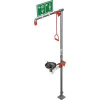Douche combin&eacute;e avec cuvette ouverte en acier inoxydable et entr&eacute;e sup&eacute;rieure, Socle Les Distributions ICE