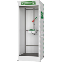 Cabine de douche d'urgence et douche oculaire/faciale couvert Les Distributions ICE