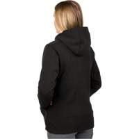 Chandail &agrave; capuchon chauffant M12 avec pile, Femmes, Moyen, Noir, Poly-coton Les Distributions ICE