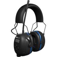 Black & Blue Air Defender AM/FM BT Earmuffs, Headband Style, 25 dB Les Distributions ICE