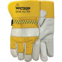 94003i Leather Combo Lined Gloves, Large, Grain Cowhide Palm, Fleece Inner Lining Les Distributions ICE