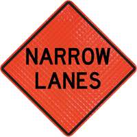 Quadra Flex Roll-Up Sign with Traffic Control Person Ahead Symbol Les Distributions ICE