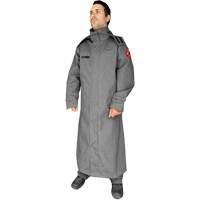 Manteau ignifuge de 52' avec capuchon fixe CoreMAX, Petit, Gris Les Distributions ICE