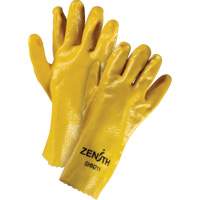 Rough-Finish Chemical-Resistant Gloves, Size 9, 12" L, PVC, Interlock Inner Lining, 47-mil Les Distributions ICE