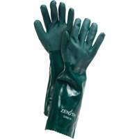 Gants verts &agrave; double enduit, 18" lo, PVC, Doublure en Jersey de coton, 70 mils Les Distributions ICE